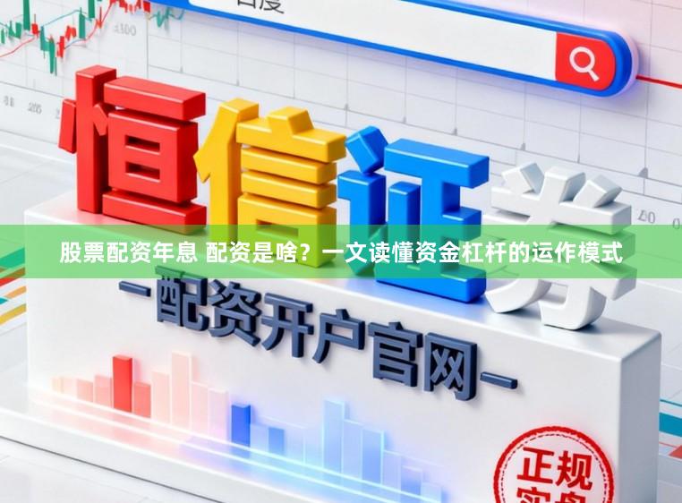 股票配资年息 配资是啥？一文读懂资金杠杆的运作模式