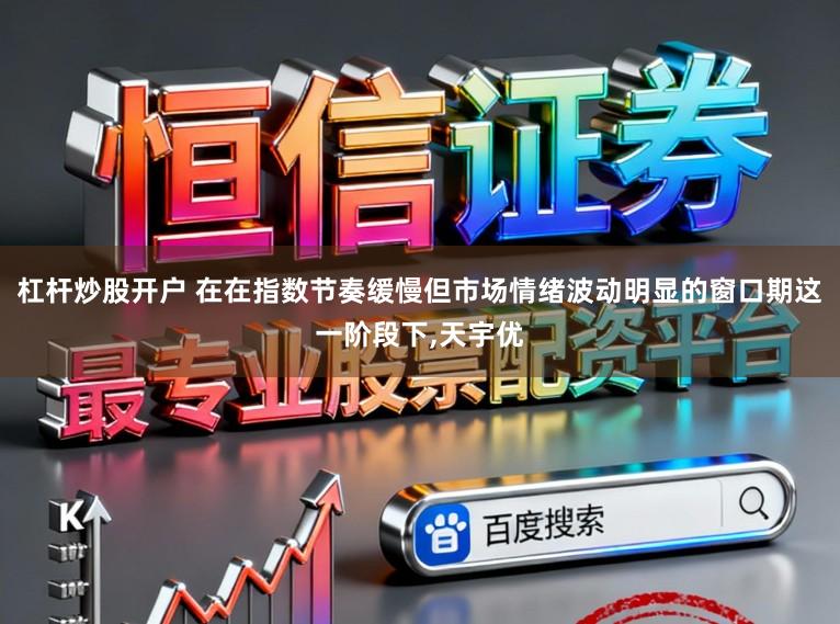 杠杆炒股开户 在在指数节奏缓慢但市场情绪波动明显的窗口期这一阶段下,天宇优