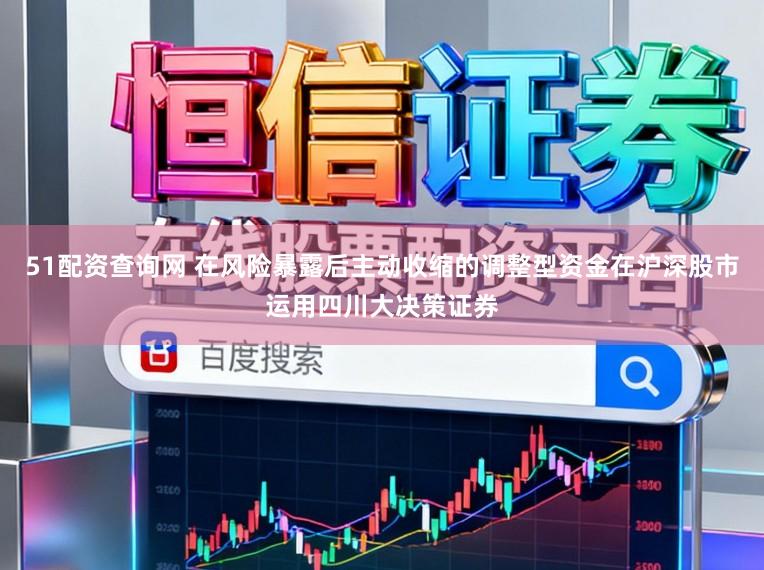 51配资查询网 在风险暴露后主动收缩的调整型资金在沪深股市运用四川大决策证券