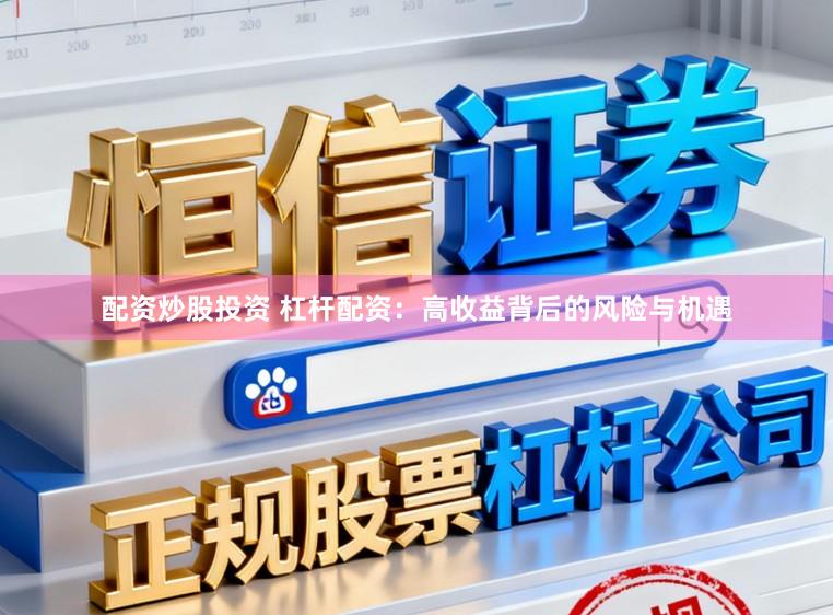 配资炒股投资 杠杆配资：高收益背后的风险与机遇